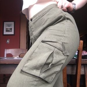 sick olive green cargo pants